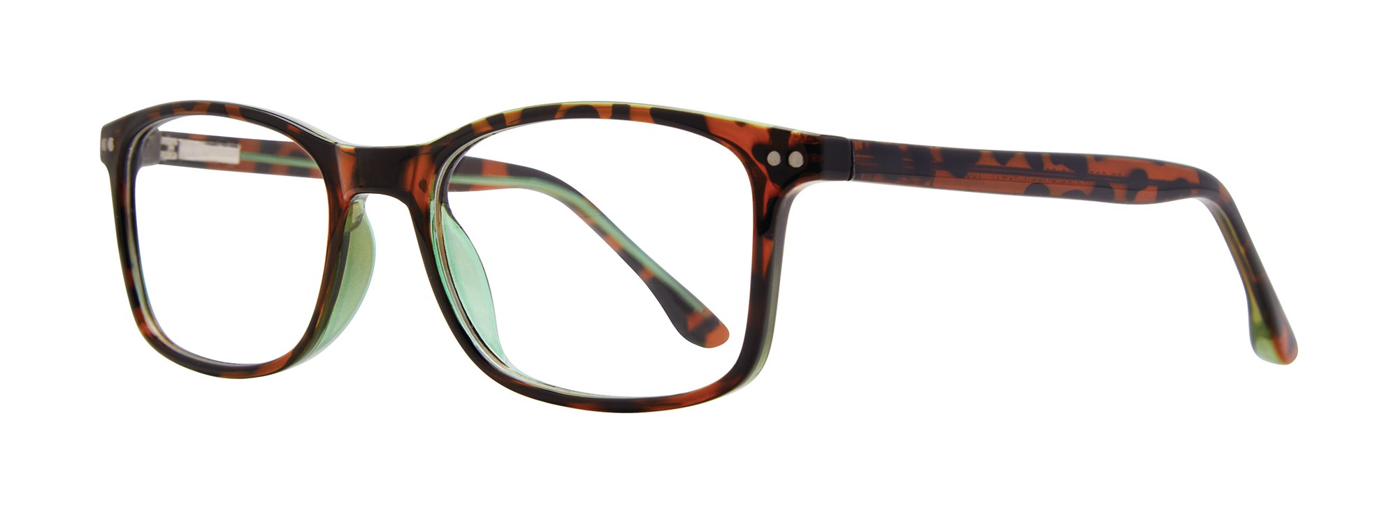 Caleb frame in Tortoise Green