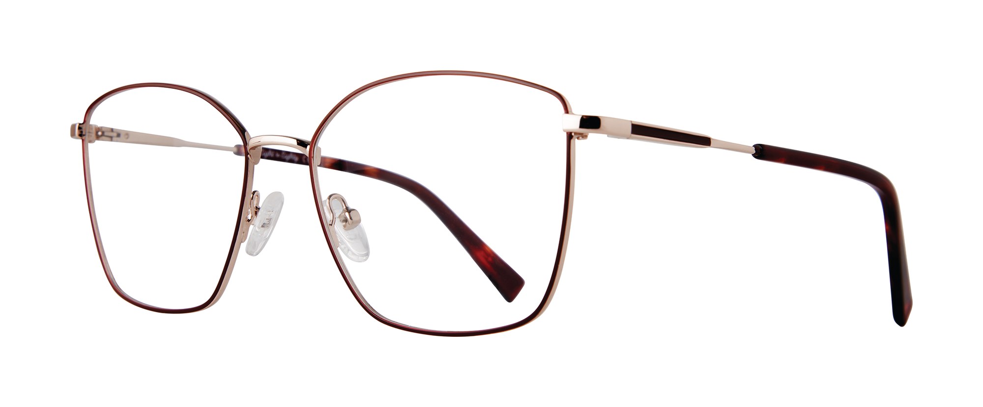 Goldie frame in Burgundy