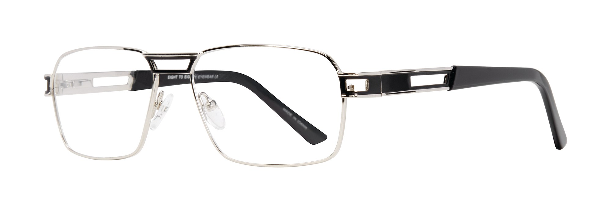 Twan frame in Silver Black